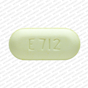 Endocet 325 mg / 10 mg E712 10/325 Front