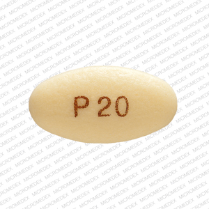 Pantoprazole sodium delayed release 20 mg P20 Front