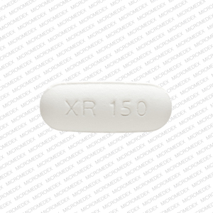 Quetiapine fumarate extended-release 150 mg XR 150 Front