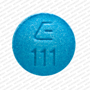Amphetamine and dextroamphetamine 10 mg E 111 Front