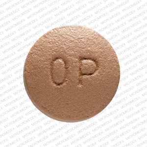 Pill OP 30 Brown Round is OxyContin