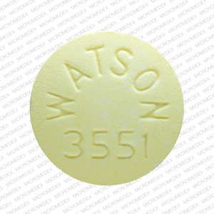 Aspirin and oxycodone hydrochloride 325 mg / 4.8355 mg WATSON 3551 Front