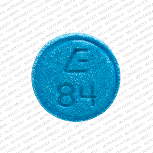 Amphetamine and dextroamphetamine 5 mg E 84 Front