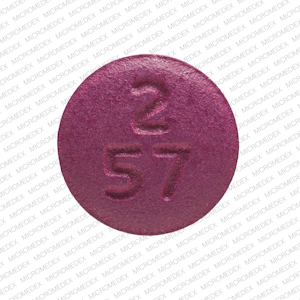 Pill G 2 57 Purple Round is Ropinirole Hydrochloride