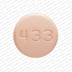 Bupropion hydrochloride 75 mg M 433 Back