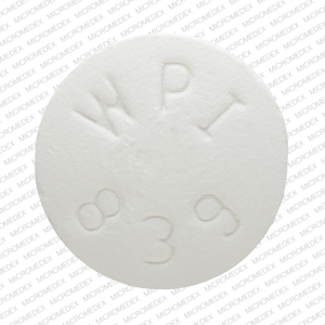 Bupropion hydrochloride extended-release (SR) 150 mg WPI 839 Front