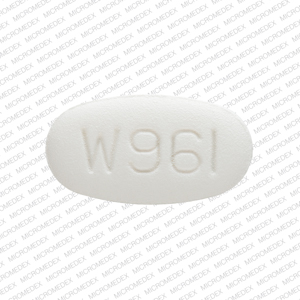 Pill W961 White Oval is Azithromycin