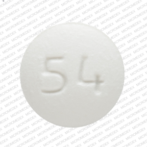 Benazepril hydrochloride 40 mg A 54 Front