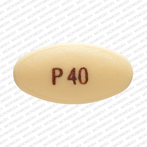 Pantoprazole sodium delayed release 40 mg P40 Front