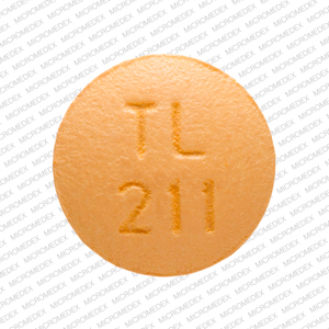 Pill TL 211 Orange Round is Cyclobenzaprine Hydrochloride