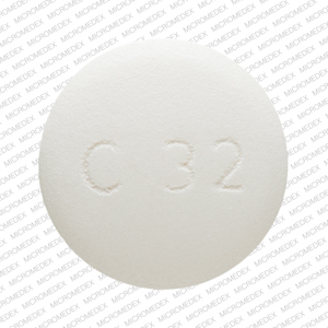 Pill LU C32 White Round is Ethambutol Hydrochloride