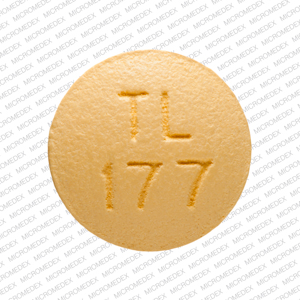 Pill TL 177 Yellow Round is Cyclobenzaprine Hydrochloride