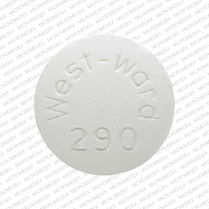 Methocarbamol 500 mg West-Ward 290 Back