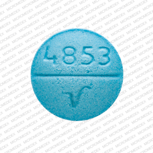 Oxybutynin chloride 5 mg 4853 V Back