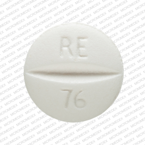 Metoprolol tartrate 100 mg RE 76 Back