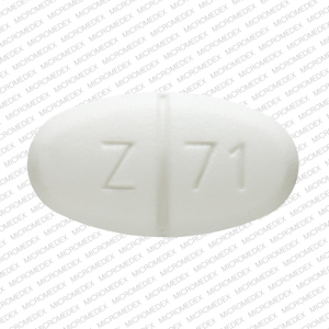 Metformin hydrochloride 1000 mg Z 71 Back