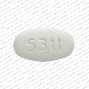Ciprofloxacin hydrochloride 250 mg TEVA 5311 Back