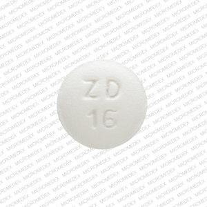 Topiramate 25 mg ZD 16 Front