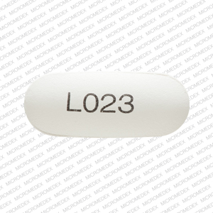 Pill L023 White Capsule/Oblong is Levofloxacin