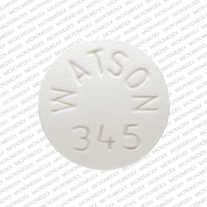 Pil WATSON 345 ​​is verapamilhydrochloride 120 mg