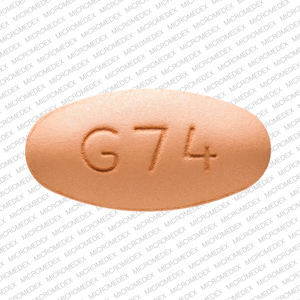 Verapamil hydrochloride extended release 240 mg G74 Front