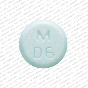 Dicyclomine hydrochloride 20 mg M D6 Voorzijde