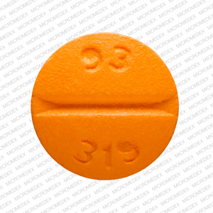 Pill 93 319 Orange Round is Diltiazem Hydrochloride
