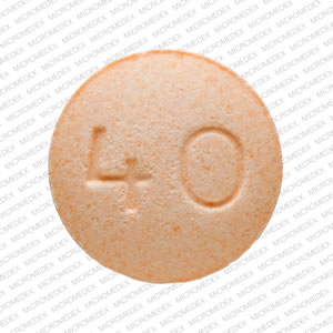 H 40 Pill Orange Round 9mm - Pill Identifier