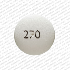 Oxybutynin chloride extended-release 5 mg KU 270 Back