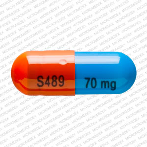 Vyvanse 70 mg S489 70 mg