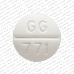 Glipizide 5 mg GG 771 Front