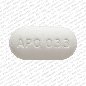 APO033 Pill White Oval 16mm - Pill Identifier