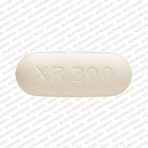 Quetiapine fumarate extended-release 300 mg XR 300 Front