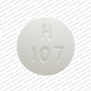 Hydroxyzine hydrochloride 50 mg H 107 Front