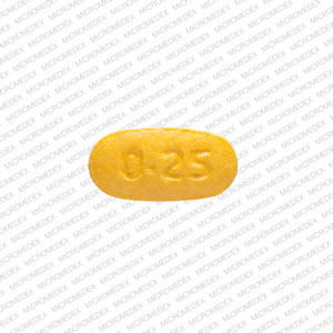 Pill 0.25 1035 Yellow Capsule/Oblong is Risperidone