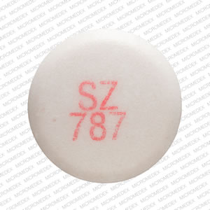 Pill SZ 787 Pink Round is Carbamazepine Extended Release