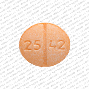 Clonidine hydrochloride 0.2 mg 25 42 V Front