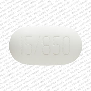 Metformin hydrochloride and pioglitazone hydrochloride 850 mg / 15 mg 4833M 15 850 Back