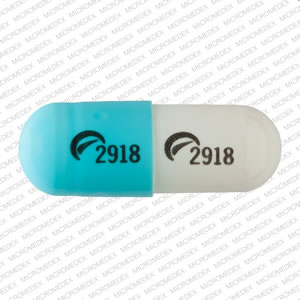 Pill Logo (Actavis) 2918 Logo (Actavis) 2918 Blue & White Capsule/Oblong is Diltiazem Hydrochloride Extended-Release