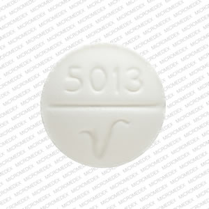 Phenobarbital 64.8 mg 5013 V Front