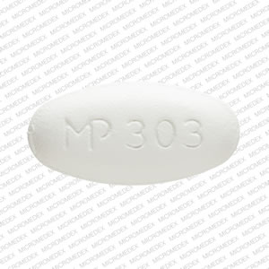 Spironolactone 100 mg MP 303 Front