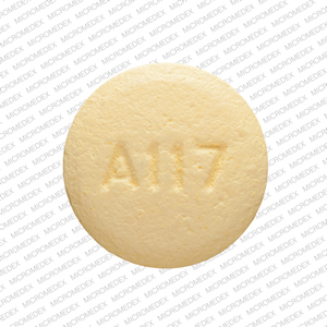 Pill A117 Yellow Round is Zolpidem Tartrate Extended Release