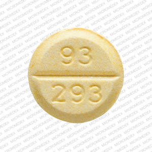 Carbidopa and levodopa 25 mg / 100 mg TEVA 93 293 Back