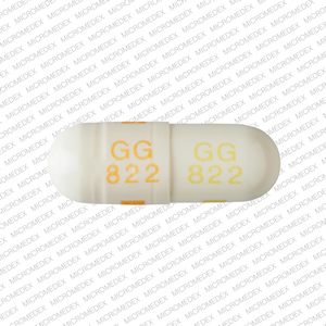 Pill GG 822 GG 822 White Capsule/Oblong is Clomipramine Hydrochloride