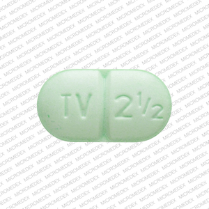 Warfarin sodium 2.5 mg TV 2 1/2 1714 Front