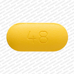 Glyburide and metformin hydrochloride 5 mg / 500 mg A 48 Back