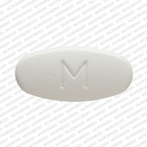 Pill M FE4 White Oval is Fenofibrate