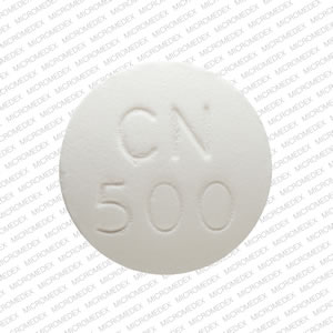 Chloroquine phosphate 500 mg CN 500 Front