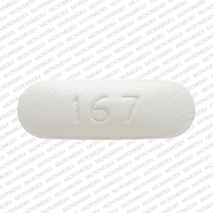 Pill 167 White Elliptical/Oval is Metoprolol Tartrate