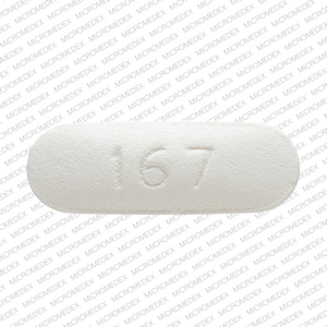167 Pill White Oval 14mm - Pill Identifier